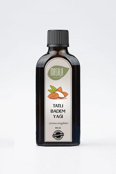 Masala زيت اللوز الحلو 100 ملزيت كاريير اللوز الحلو بالضغط البارد
