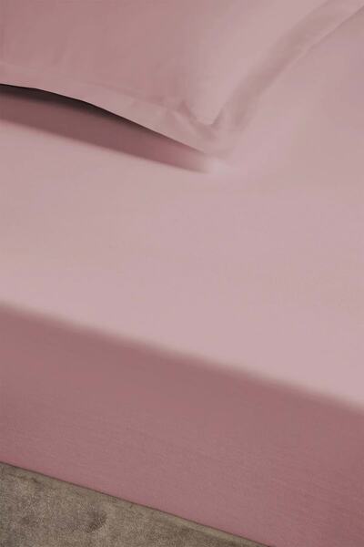 Romans Dried Rose Luxury Combed Cotton Sheet - 100X200Cm Elastic
