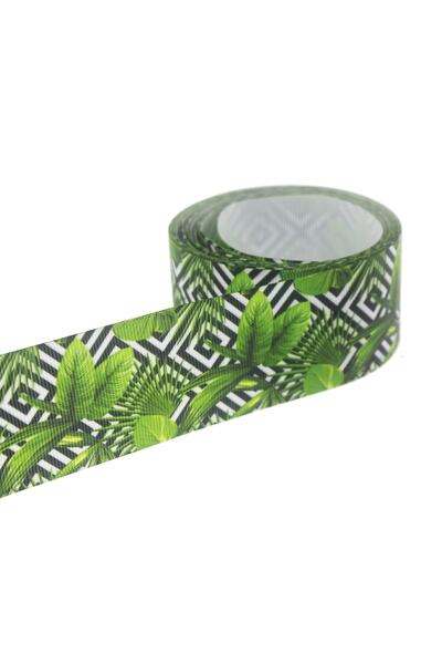 mutlu adım 4cm X 5 metri Panglici Grosgrain Frunze verzi Mod.6