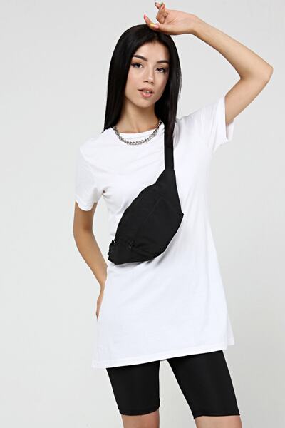 D'VERS Su Geçirmez Kumaş Özellikli Askılı Çapraz Siyah Unisex Omuz Ve Bel Çantası