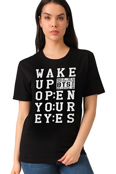 ROCKANDROLL Uyan Bts crna ženska majica kratkih rukava T-shirt