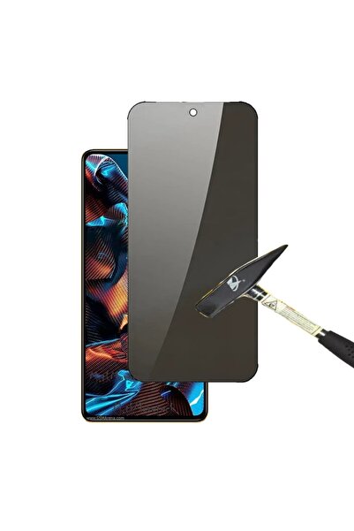 m.tk moveteck Xiaomi Poco X5 Pro 5g Compatible Screen Protector Ghost Glass Hidden Tempered Privacy Glass Invisible from the Side