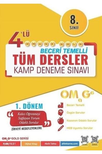 Omage Yayınları 8. Sınıf Lgs 1. Dönem Gold 4 Deneme