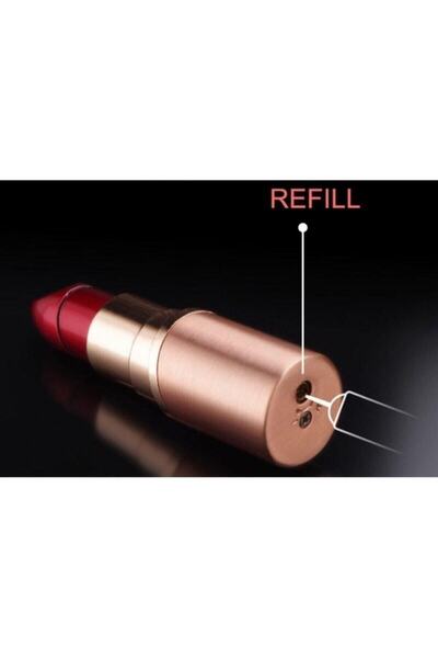 HobiShop Ruj Şeklinde Bütan Gazlı Alevli Çakmak Mini Çanta Boyut Hediye