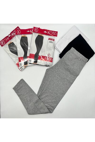 KOTA Elastane CombeD Cotton Women's Plain Leggings 4000 - 1 Piece