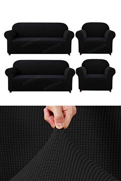 BASHTUGH TİCARET مرونة نسيج ليكرا Pitikar نمط أريكة، أريكة، غطاء سرير أريكة، ...
