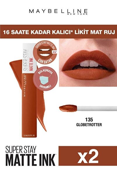 Maybelline New York Maybelline Gün Boyu Kalıcı Etki Sunan Süper Mat Likit Ruj...