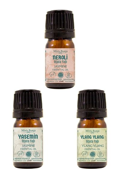 Minia Bahçe Bitki ve Sanat Atölyesi Jasmine and Orange Flower Oil (Neroli), Ylang Ylang 2.5 Ml
