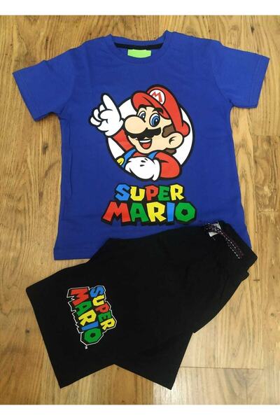 YDBKStore Erkek Çocuk Super Mario Baskılı 2li Takım