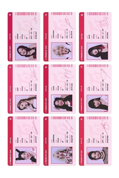 animeandyourworld Blackpink-twice-bts Fotokart 9 Adet Kesilmiş 8*6 Cm Pvc Kap...