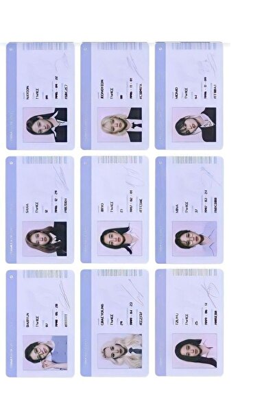 Genel Markalar Blackpink-twice-bts Fotokart 9 Adet Kesilmiş 8*6 Cm Pvc Kaplı Süper Hd Kaliteli Baskılı