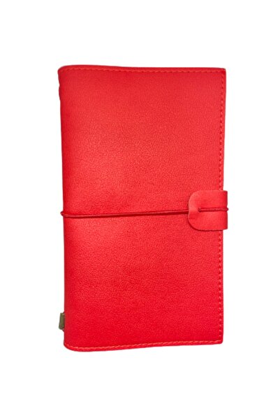 Yağmur Termo Deri Kapaklı Defter 3 Adet Iç Defter 144 Yaprak Kırmızı