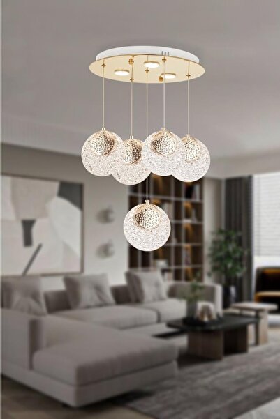 Eray Aydınlatma 1978-4+1 5li Sarkıt Led Avize