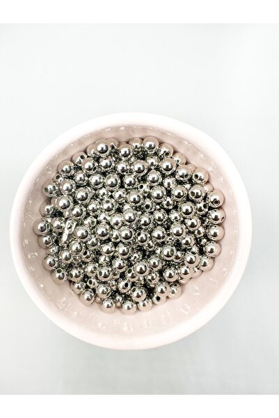 Egem aksesuar 100 броя 8 мм сребристи висококачествени перли