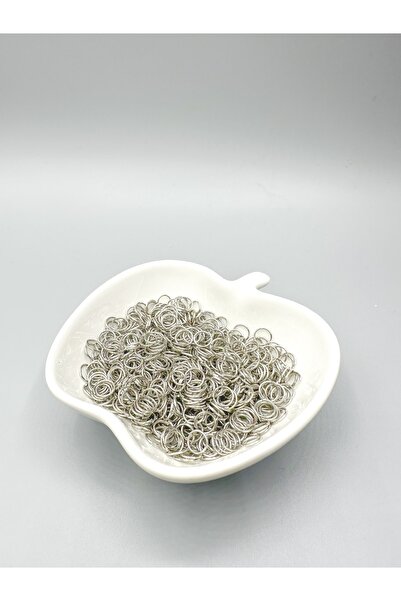 Egem aksesuar 8 Mm Metal Gümüş Renk Takı Halkası 50 Gr