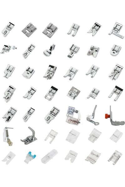 tuhafiyecimiz 42 Parça Ev Tipi Dikiş Makine Ayak Seti (brother, Singer, Janome Zetina, Juki, Bernette Vb)