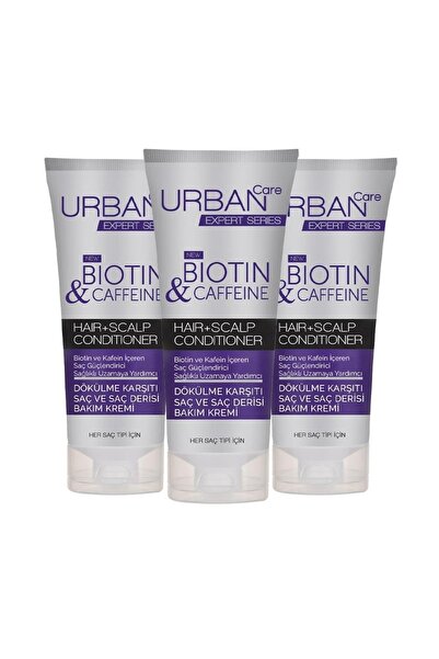 Urban Care Expert Biotin & Kafein Saç Ve Saç Derisi Bakım Kremi 200 Ml X 3