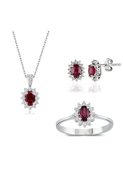 ESAS GOLD 1.74 Karat Pırlanta Yakut Set