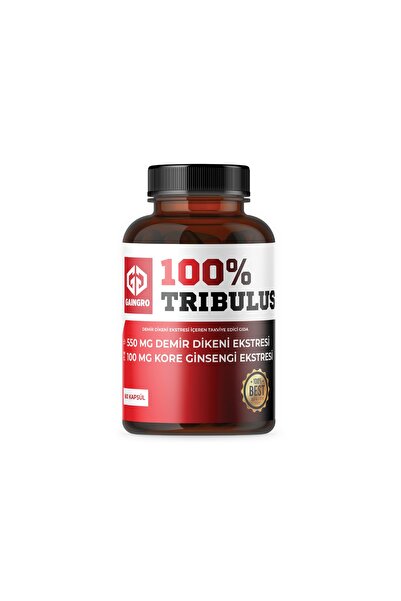 GAİNGRO 100% Tribulus Demir Dikeni ve Kore Ginsengi Ekstresi 60 Kapsül - Yüksek