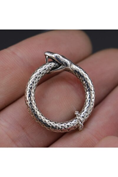 Moko Art Design Ouroboros – Kendini Yiyen Yılan Kolye 925 Gümüş