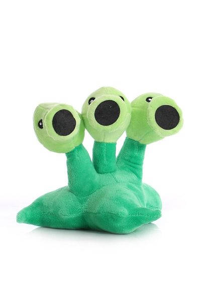 Schulzz Plants and Zombie Green Triple-Headed Ball Shooting Plush Toy 18cm