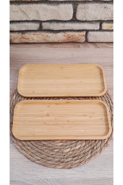 umut züccaciye Bamboo 2-Piece Luxury Presentation Tab Set