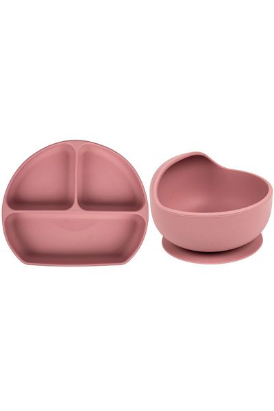 Sevi Bebe Silicone Vacuum 2-Piece Feeding Set
