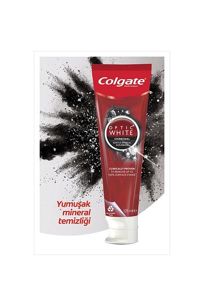 Colgate Optic White Activated Charcoal Whitening Toothpaste 125 ml