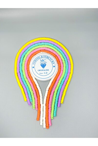 Egem aksesuar 7 Bağ Fimo Boncuk Takı Yapım Seti