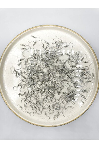 Egem aksesuar Küpe Kancası Gümüş Renk Küpe Klipsi 18x20 Mm 100 Adet (50 Çift)