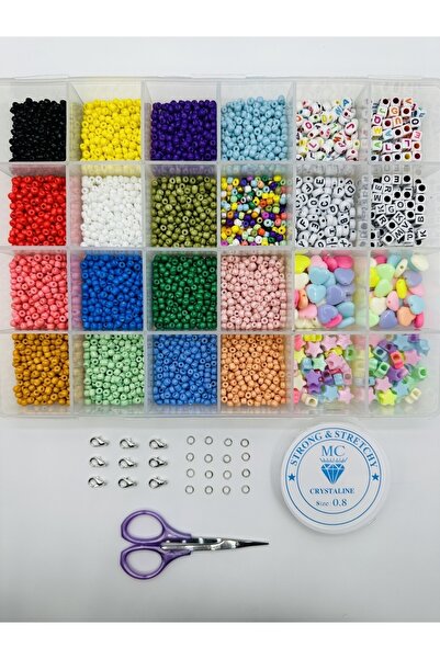 Egem aksesuar مجموعة الخرزات الرملية المعبأة، خرز الحروف وأدوات صنع المجوهرات...
