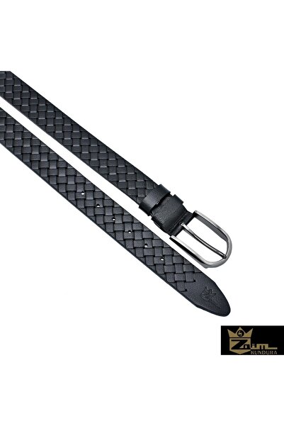 Zaim Kundura Black Genuine Leather Belt353100217-1
