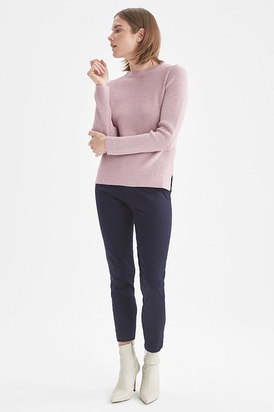 DeFacto Valentina Cigarette Straight Leg Satin Trousers
