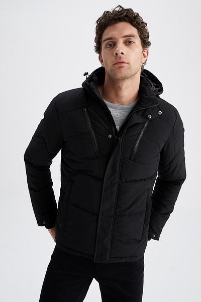 DeFacto Regular Fit Hooded Puffer Coat