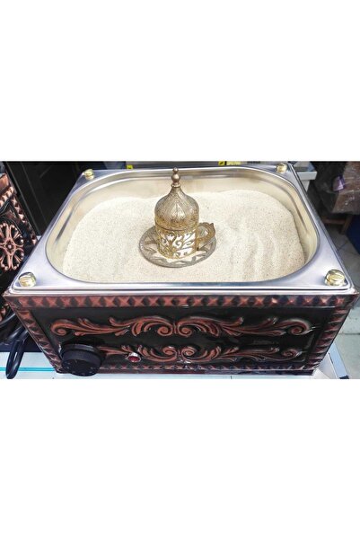 OSMANLI Bakır Kumda Kahve Makinesi 4 Cezvelik 1.kalite 1 Adet Cezve Hediyeli