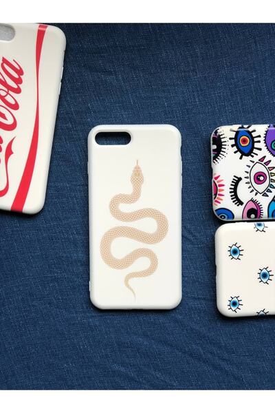 izzytech حافظة إطلاق باللون الأبيض الثعبان متوافقة مع موديلات iPhone 7 Plus و...