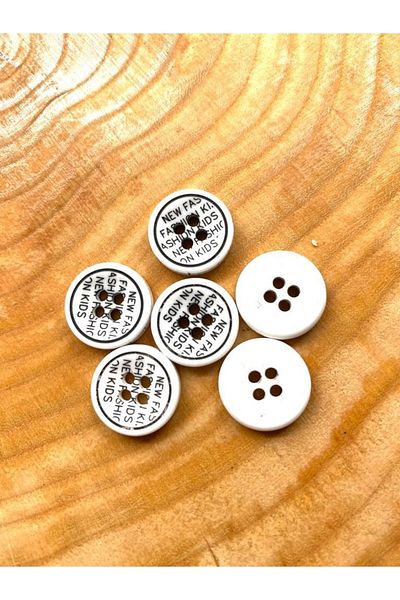 canan dizayn 15 Mm Printed Special Production Button (20 Pieces)