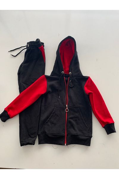 PLA STORE Σετ παιδική φόρμα με κουκούλα