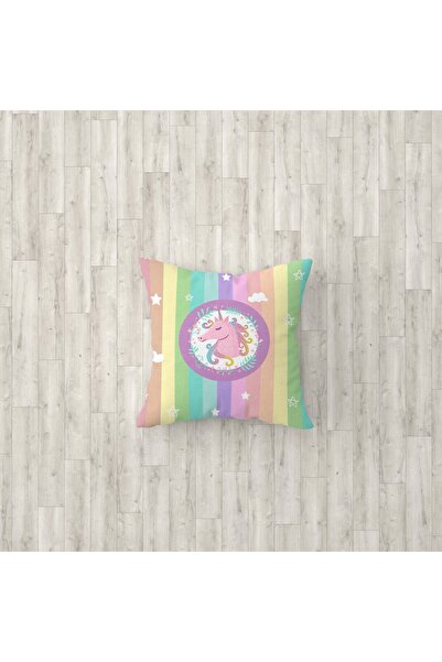 Talia Home Husă de pernă multicoloră cu unicorn pentru cameră pentru copii și bebeluși, pachet de 3 Tlakr-121