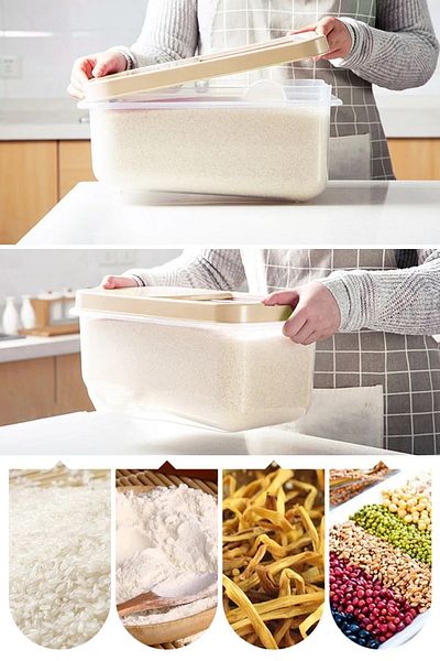 GOCENG 2 Pieces 10 Liter Tablet with Lid Detergent Storage Box Transparent Sliding Lid Container