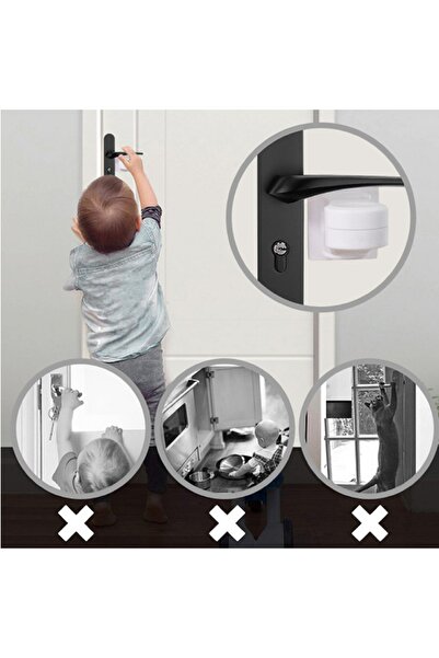 Şıktek قفل باب يدوي، قفل باب أمان للأطفال، مزلاج أمان للباب، قفل باب يدوي