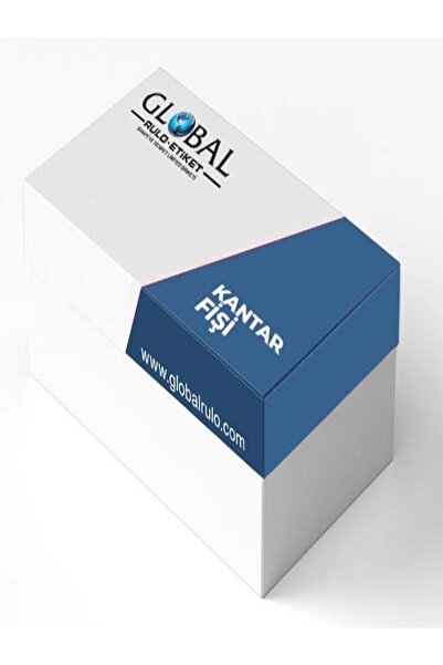 Global Rulo Etiket Global Kantar Fişi 6x17 2n (9000) Beyaz Veya Renkli 6 Koli