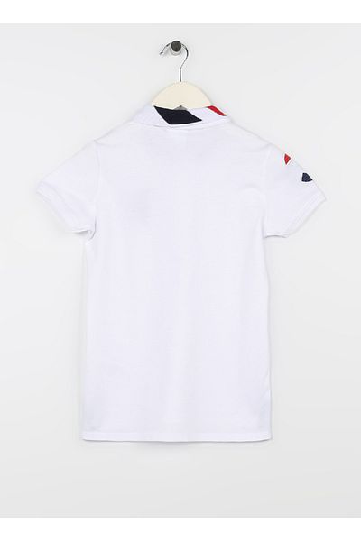 U.S. Polo Assn. Απλό λευκό μπλουζάκι για αγόρι Sd01kıdsıy023