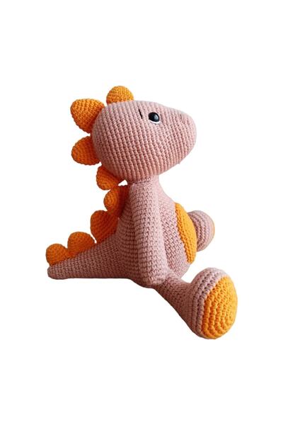 Ezgi's Babies Minik Dinozor Amigurumi Örgü Oyuncak Organik El Örgüsü Uyku Ark...