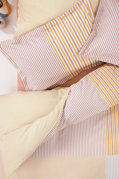 Yataş Corwin King Size Ranforce Duvet Cover Set - Blush