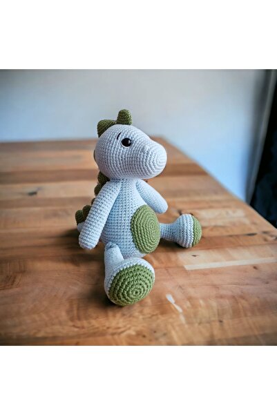 Ezgi's Babies Minik Dinozor Amigurumi Örgü Oyuncak Organik El Örgüsü Uyku Ark...