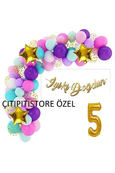 DÜVENCİ TİCARET 1-9 Years Birthday Party Supplies Decorations
