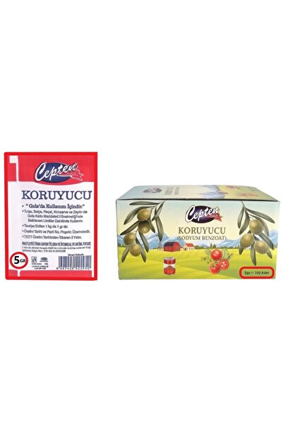 cepten Turşu Ve Gıda Koruyucu Sodyum Benzoat 5 gr X1 00 Adet