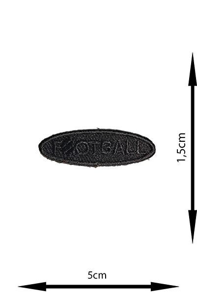 REMSATİC Ütü Ile Yapışan Arma - Patch - Delik Yama Set-3 Modeli Siyah (4'LÜ SET)