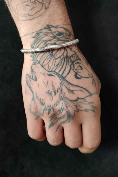 TREND COLLECTİON Antik Tel Örgü Model Gümüş Kaplama Geçmeli Ayarlanabilir Bil...